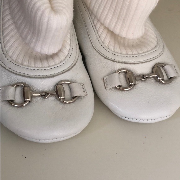 Gucci Shoes Gucci White Horsebit Baby Infant Shoes Leather Poshmark